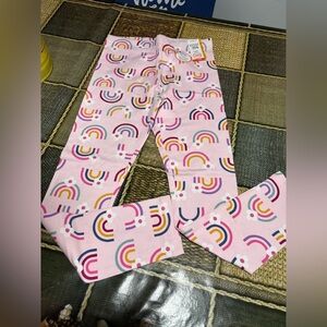 Wonder Nation Pink and White Leggings